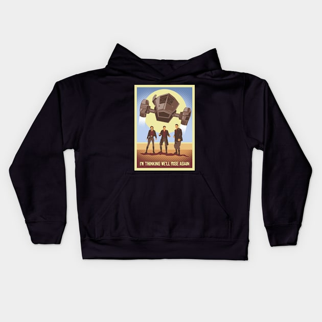 Rise Again Kids Hoodie by robotrobotROBOT